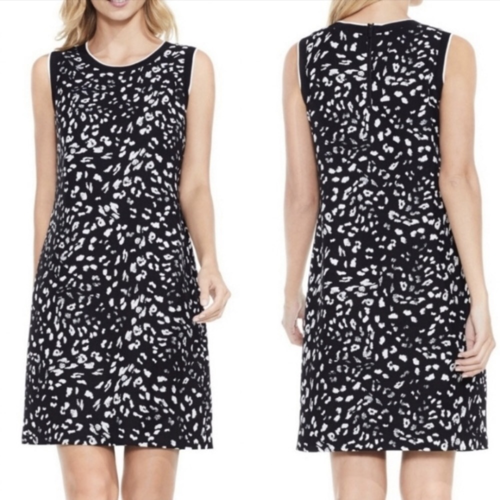 VINCE CAMUTO Leopard Print Shift Dress